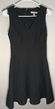 Banana Republic Black Dress Sz 6 Fit Flare Cocktail Party Business Casual Classy
