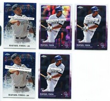 2015 Topps Chrome Rafael Ynoa Rookie Card Lot 5 of 6 Diff Colorado Rockies
