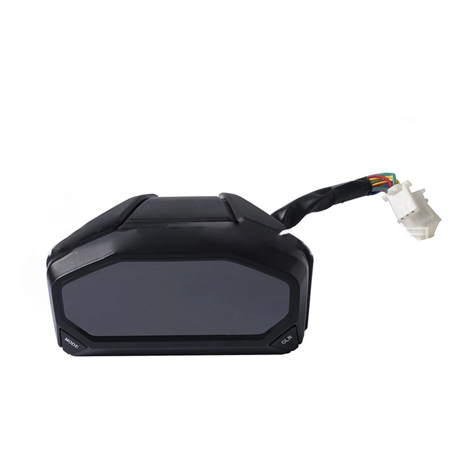 Waterproof Motorcycle Speedometer LED LCD Digital Odometer Tachometer - Image 3 of 4