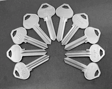 Lots of RU46 A1011D1 6RU7 Type 6 Pin Key Blanks for Russwin 6D1R Keyway