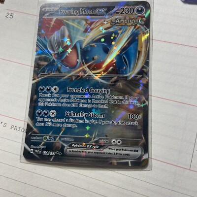 Pokemon Paradox Rift | 124/182 Roaring Moon EX | Double Rare | eBay Pokemon Paradox Rift | 124/182 Roaring Moon EX | Double Rare | eBay