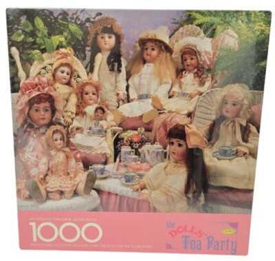 Springbok Vintage The Dolls' Tea Party Authentic 1000 pcs. Jigsaw Puzzle - NEW