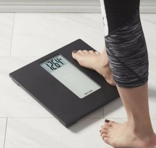 New Taylor Digital 400LB Capacity Black/Grey Bathroom Scale