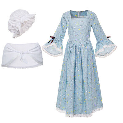 Colonial Women Reenactment Pioneer Dress Puritan Dress Civil War Dress 4 Colors 