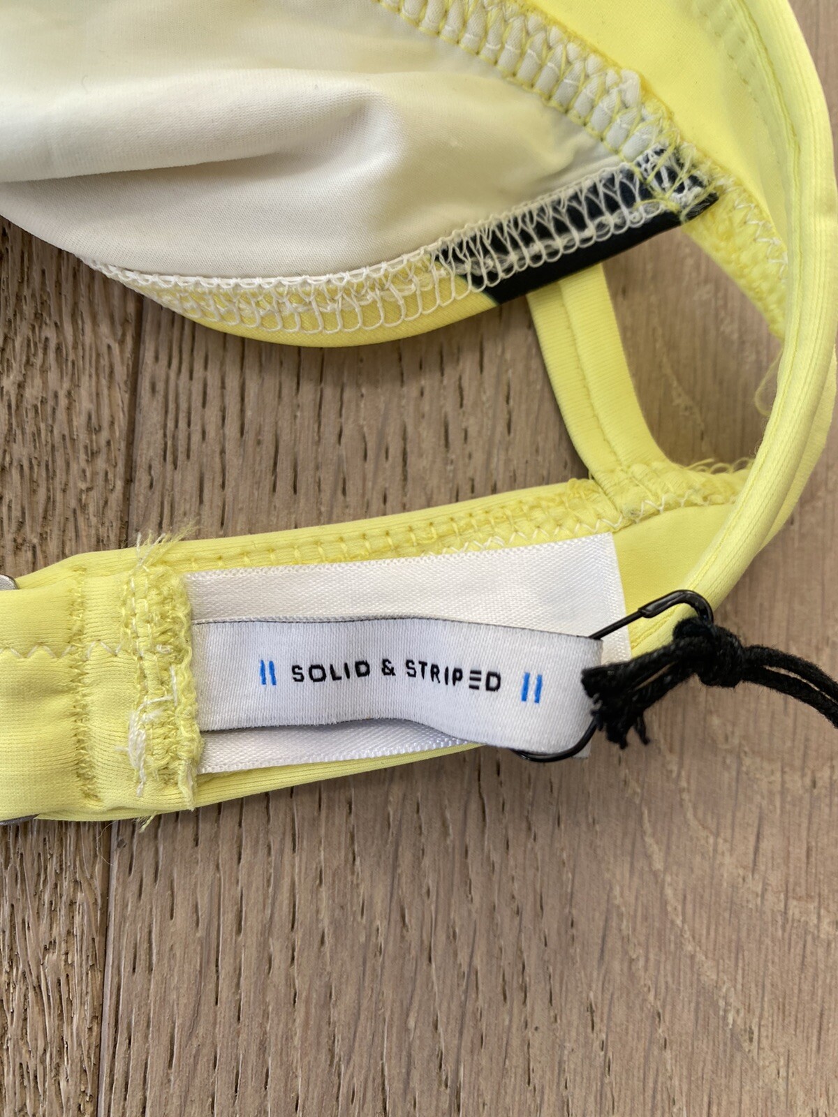 Solid and striped bikini top small - image 4