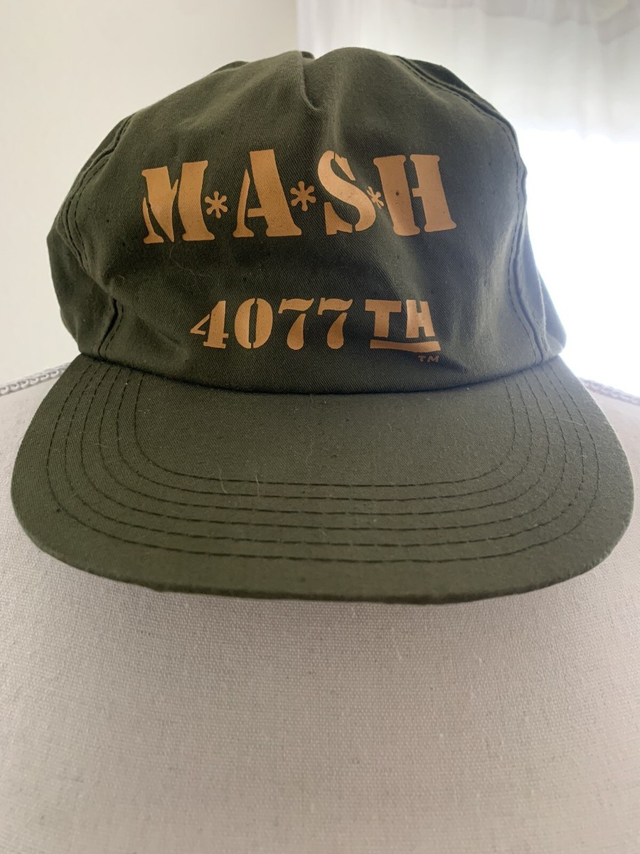 Vintage 80s MASH 4077 Army Snapback Hat 20th Century Fox TV Show