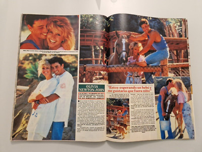 Olivia Newton John  - Very rare article from Spain from 1985 ( Full magazine )