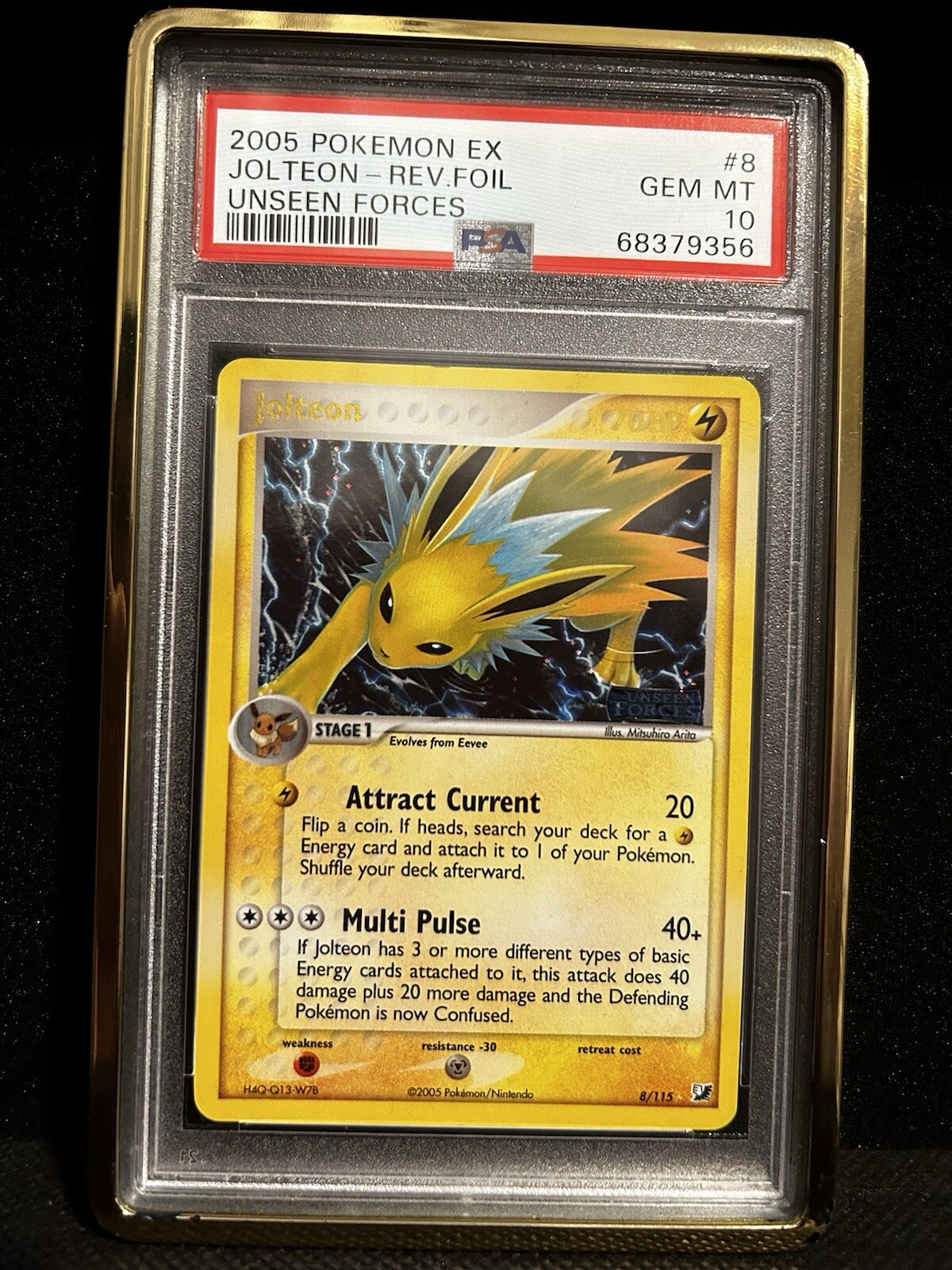 Jolteon 2005 EX: Unseen Forces #008/115 Reverse Holo Price Jolteon 2005 EX: Unseen Forces #008/115 Reverse Holo Price