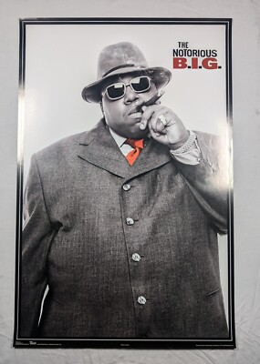 RARE VINTAGE Notorious BIG Trends Poster 8774 Smoking Cigar 90s