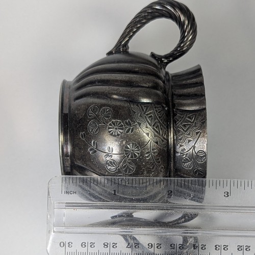 ANTIQUE E.G.WEBSTER & SONS QUADRUPLE SILVERPLATE TEA PITCHER & SUGAR POT - Picture 16 of 20