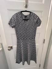 Ann Taylor Petite Black & White Dress Size XS