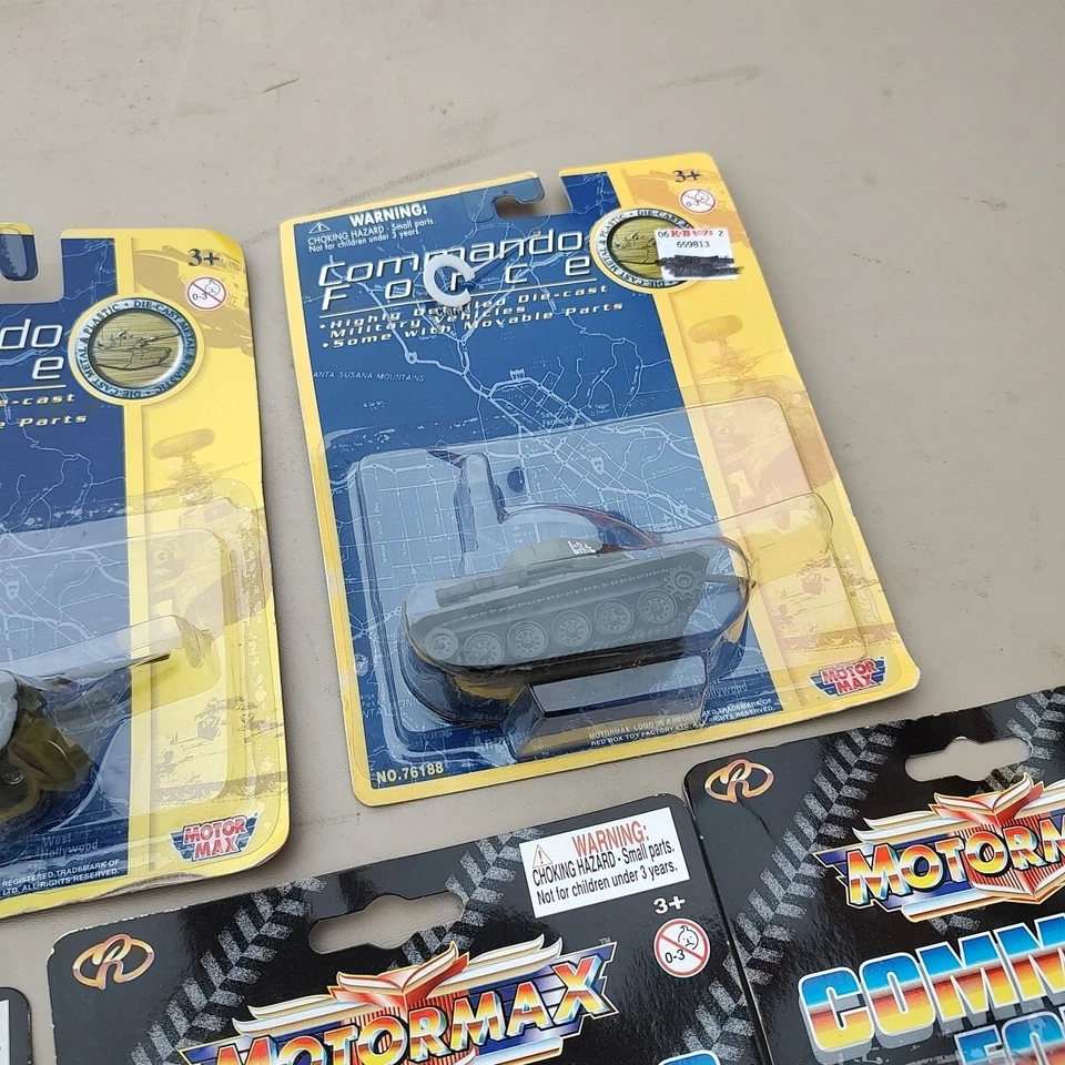 Motor Max Command Force Nº 76188 Y 57001 Metal Diecast Lote De 7 Tanques Foto 3 de 4