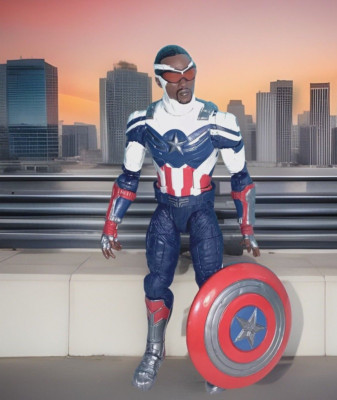 Marvel Legends Sam Wilson 6  Figure Falcon W/Captain America Shield THUNDERBOLTS