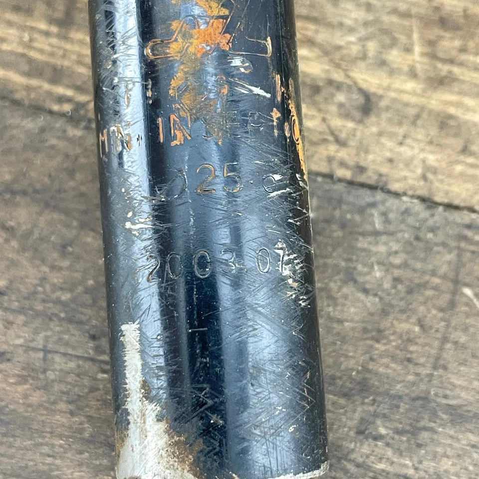 Tija de sillín SE Racing BMX 25,6 mm Mid School BMX 2003 12,5 pulgadas negra 00s Foto 3 de 4