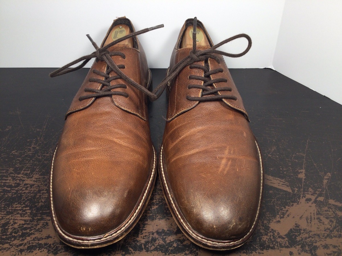 Aston Grey Collection Oxford Dress Men’s Tan/Brown Leather Shoes Size 9 Aston Grey Collection Clinton Brown & Cognac Leather Oxford  main image 3