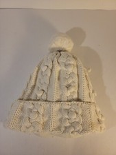 Gap Girls White Knit Beanie Winter Hat Small