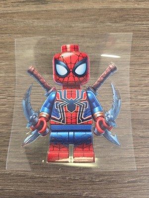 Lego Spiderman Figurine UVDTF Decal Made In USA Waterproof 