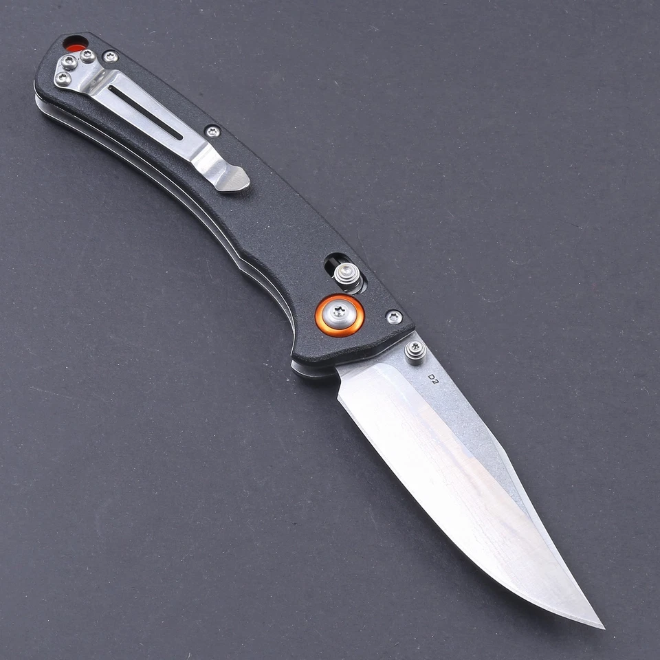 Black Light Weight Axis Lock Camping Hunting Outdoor Folding Knife With Clip New - image 2 of 4
