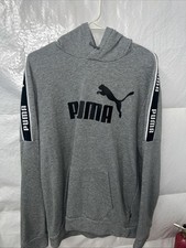 PUMA Men's Essentials Big Logo Hoodie L Large Gray / 52/54 USA SELLER FREE SHIP