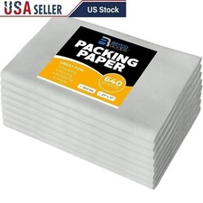 Packing Paper Moving 640 Sheets 27" X 17" Newsprint Wrap White High Quality New