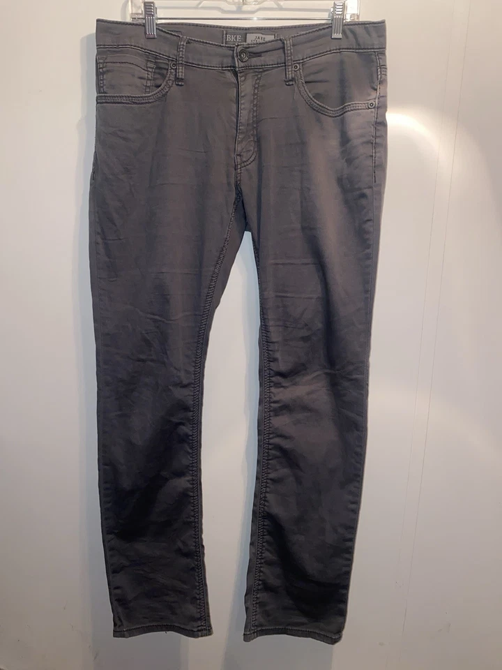 BKE Buckle Mens Gray Jake Straight Leg Performance Stretch Denim Pants 34x31 - Image 2 of 4