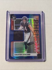 Colston Loveland 2025 Donruss Optic #RPBH-CLD Rookie Phenoms Blue Hyper Patch