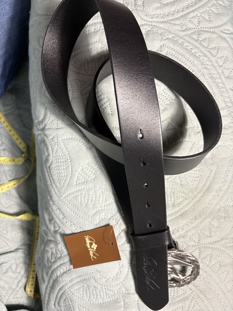 Patricia Nash Belt Black Leather Morley Silver Horse Buckle  display picture 2