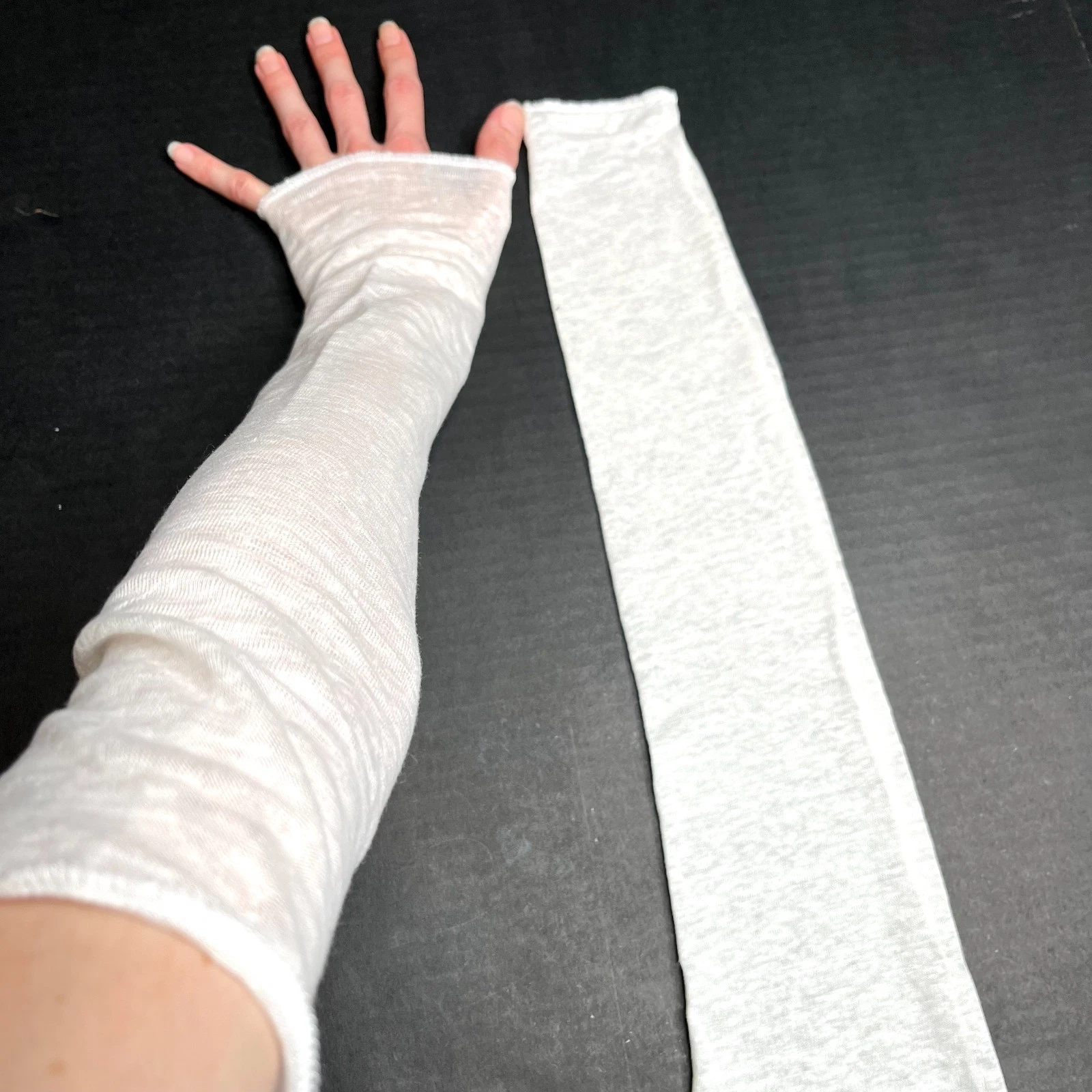 100% Linen Arm Warmers White Sleeves Cover Socks Driving Gloves Holistic Natural
Opens in a new wind