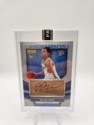 Dillon Jones 2024-25 Panini Instant Floorboard Signatures RC 1/5 Thunder Blazers