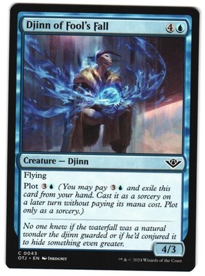 Djinn of Fool's Fall 43 C Outlaws of Thunder Junction NM MTG