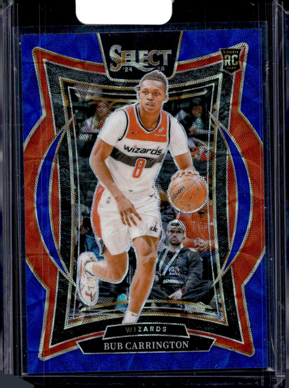 2024-25 Panini Select #81 Bub Carrington Blue Scope Prizm #/249