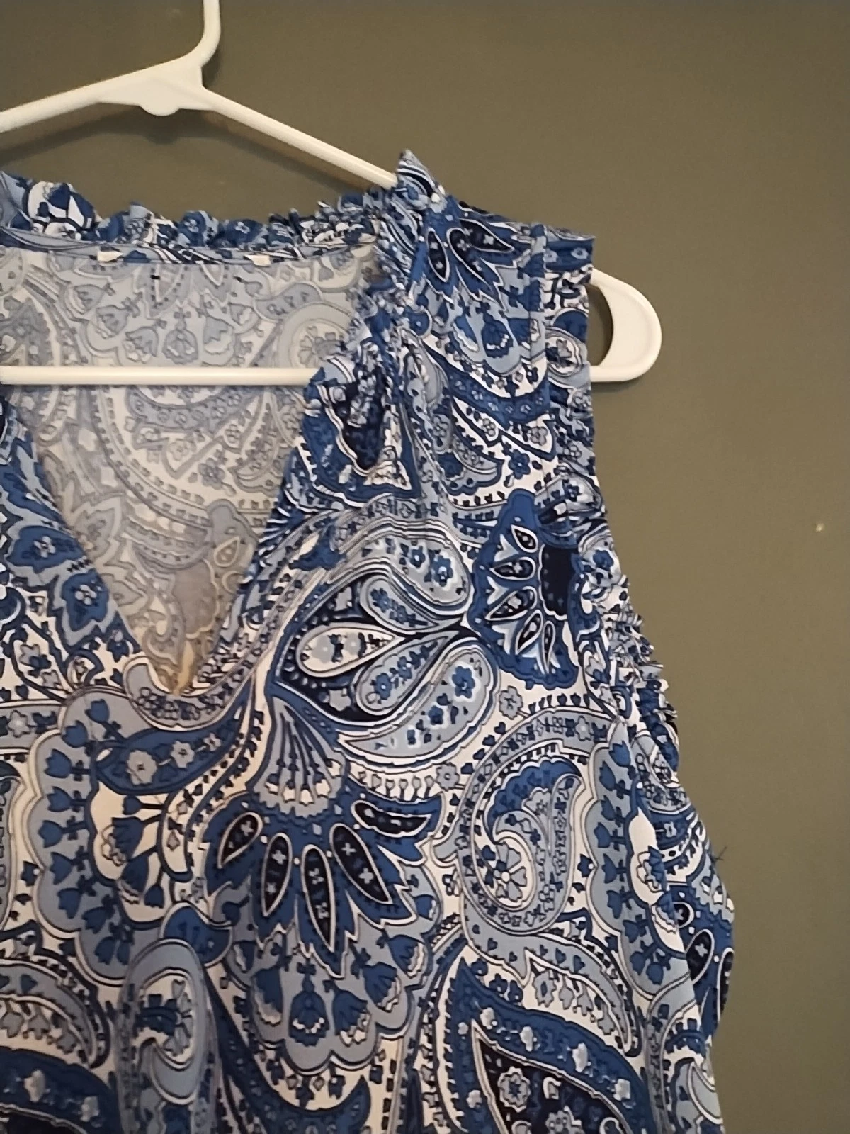 Abito donna Michael Kors senza maniche M blu medio floreale