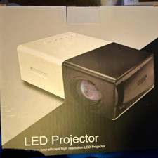 LED Projector Desktop Type, LED Display Technology, White  Black