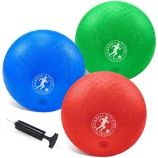 10 Inch Kickball Playground Dodgeball Balls 4 Square Balls, Pack of 3, Dodge ...
