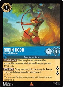 Robin Hood Unrivaled Archer 162/204 Fabled Disney Lorcana 019701