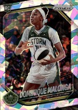 2025 Panini Prizm WNBA Ice Prizms Dominique Malonga Rookie Card #116