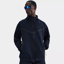 Nike Tech Windrunner Woven Mens Full-Zip Jacket - Blue Black HM7151-451 - XL