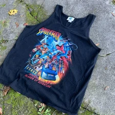Insane 1998 Spider-Man Universal Graphic Tank Top ( Check Description )