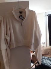 Boohoo Half Zip Sweat Straight Leg Cargo Pocket Tracksuit