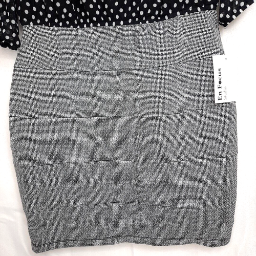 Mini abito vintage Y2K Enfocus trasparente a pois taglia 14P nero bianco grigio nuovo con etichette - Foto 12 di 19