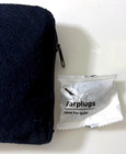 Shinola Detroit First Class Blue Fabric Zip Toiletry Travel Bag with Ear Plugs — photo 3