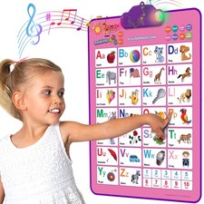 Interactive Alphabet Wall Chart  Talking ABCs  123s Music Poster with Inter...