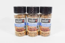3 Weber CHICAGO STEAK Seasoning Gluten Free 2.5oz 02/07/2027