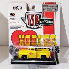 M2 Machines 1956 Ford F-100 Truck Hooker Header Yellow 1/64 R52 18-13