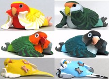 Kotorino Kyuujitsu Kuturogi Inko alle 6 Mini Figuren Set Papageien Spielzeug