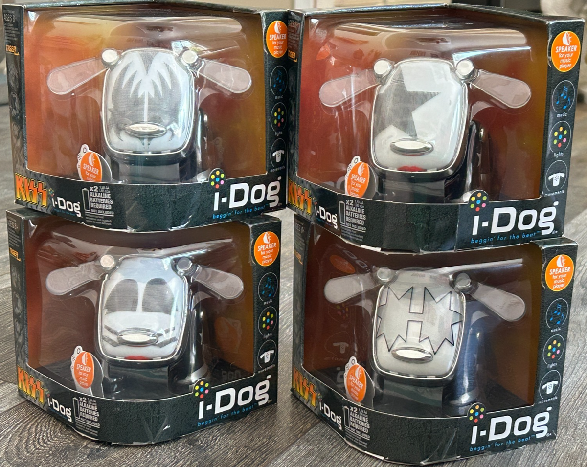 KISS I-DOG Set 2008 Tiger Electronics Sega Hasbro Vintage Kiss