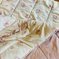 Vintage Laura Ashley Rosemoor Twin Comforter Cottagecore Country Farmhouse READ
