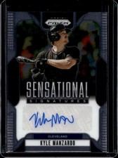 2025 Panini Prizm Kyle Manzardo Sensational Signatures Auto #SS-KM Guardians