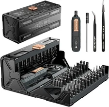 Precision Screwdriver Set with 21 Kinds of 160 Magnetic Bits, JAKEMY Multi-Bits