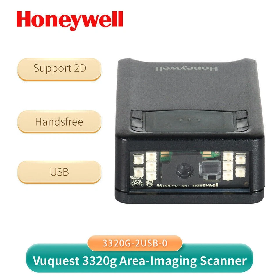 Honeywell Vuquest 3320G-2USB-0-N Area-Imaging 2D Barcode Scanner With USB Cable - Image 2 of 4
